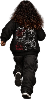 Le personnage d’Ecstasy Run porte le pull